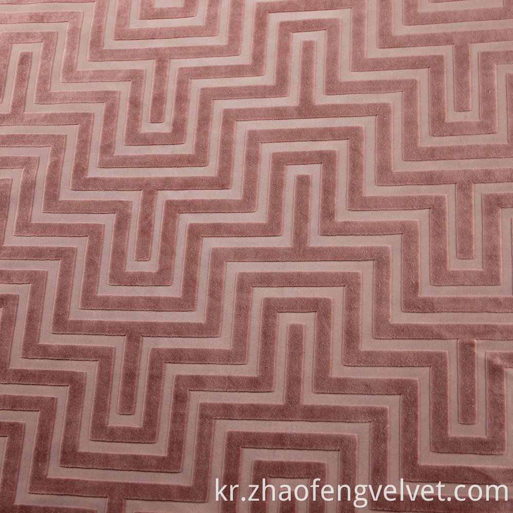 Matt Jacquard Velvet Fabric